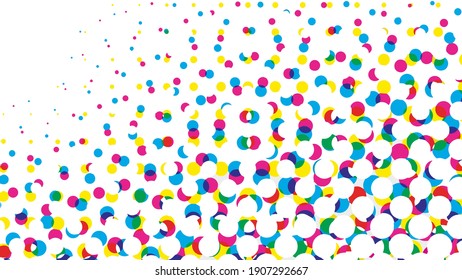 colorful bubble background for website, desktop, brochure background. A colorful with shadowing design vector.