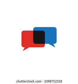 Colorful bubble chat icon