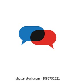 Colorful bubble chat icon
