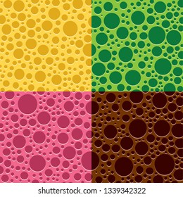 Colorful bubble collections vector