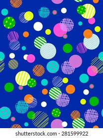 colorful bubble dots ~ seamless background