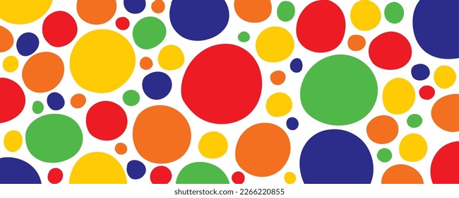 Colorful bubble form shape elements background design vector. Creative minimalist flat style art template.
