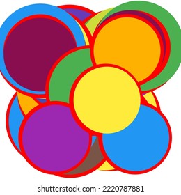 Colorful bubble illustration for background