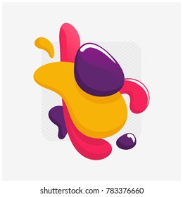 Colorful Bubble Shapes on Abstract Background