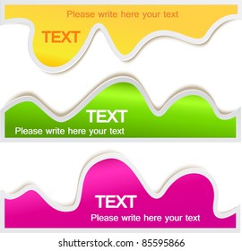 Colorful bubble for speech