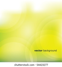 Colorful bubble vector background with text