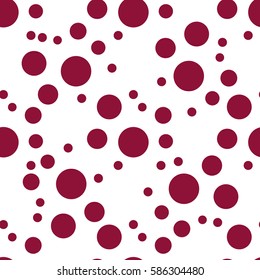 Colorful bubbles abstract seamless pattern, vector