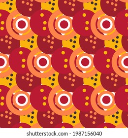 Colorful Bubbles  and Circles. Colorful Vector Pattern.