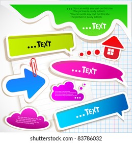 Colorful bubbles for speech