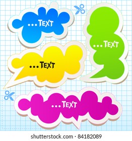 Colorful bubbles for speech