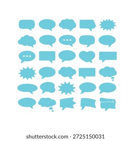 Conjunto de iconos de vectores de burbujas de colores