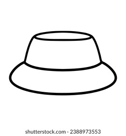 Colorful bucket hat vector digital illustration
in cute and simple style 