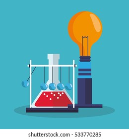 Colorful Bulb and flask design