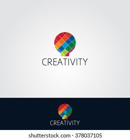 Colorful Bulb Logo