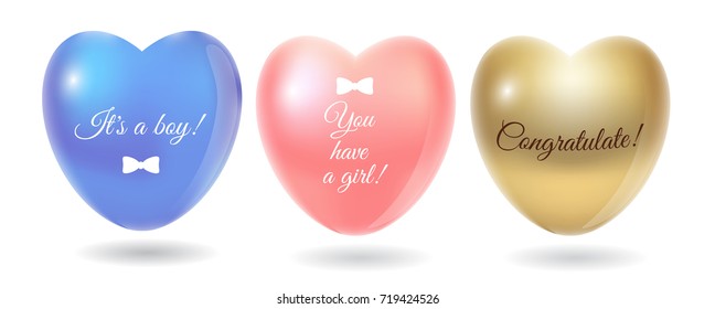 Colorful Bunch of Birthday Balloons for Party, Celebrations Isolated on White Background. blue, pink, Golden, red, green, yellow, blue balloons, gift box, presents for boys, girls. Vector Illustration