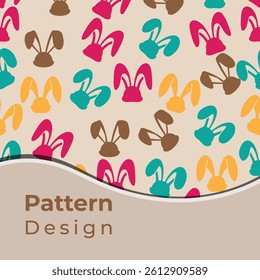 Colorful Bunny Ear Pattern for Festive Designs
