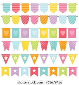 colorful bunting collection