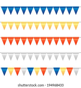 Colorful Bunting and Garland Set