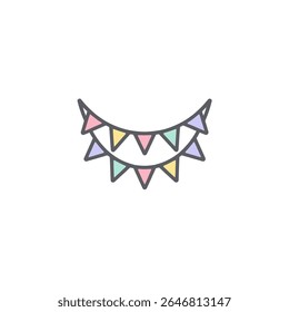 Le bruant coloré oscille de manière décorative pendant la fête festive