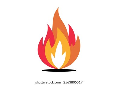 Colorful Burning Fire Flame Vector Design for Party Invitations, Fire flame, Burning fire, Blazing, Fire graphic, Heat illustration, Creative flames, Flame shape, Burn symbol