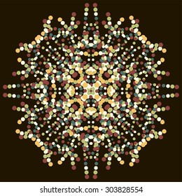 Colorful Burst of Colors Graphic on Black Background Easily editable vector image