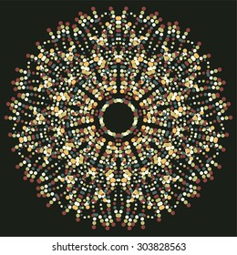 Colorful Burst of Colors Graphic on Black Background Easily editable vector image
