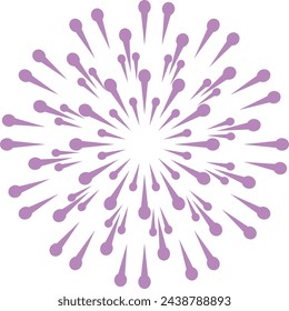 Colorful burst. Sky fire show. Firework icon