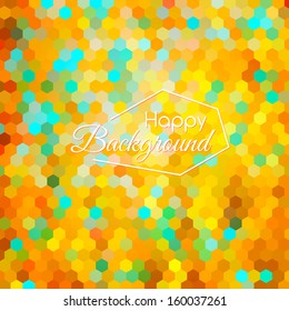 Colorful business background, card with mosaic design for your presentation