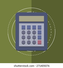 colorful business calculator icons(vector)