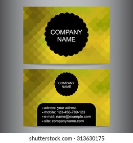 colorful business card