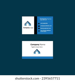 colorful business card design with background mockup