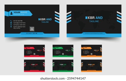 Colorful Business Card Design Templates
