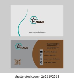Maquette de carte de visite colorée