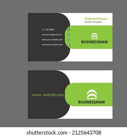 Colorful business card mock up  Eps