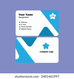 Colorful business card mockup design