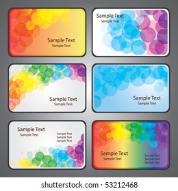 Colorful Business Card Vectors
