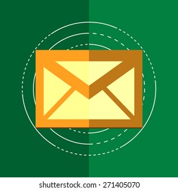 colorful business envelopes icons(vector)