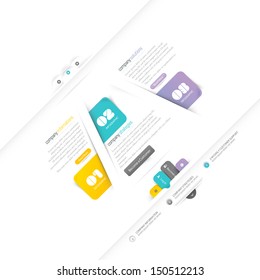 Colorful Business Info graphics design elements