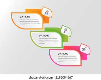 Colorful business infographic design elements vector