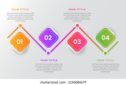 Colorful business infographic design elements vector