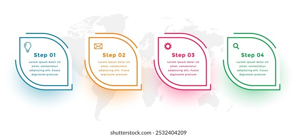 colorful business infographic success chart layout for business presentations vector