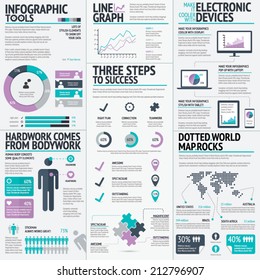 Colorful business infographic vector for a fresh presentation