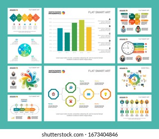 Presentation Slide Business Project Report Visualization Stock Vector ...