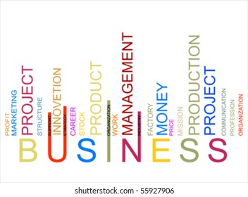 colorful  business text barcode, vector