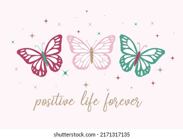 Colorful Buterfly Vector Hand Drawn Design