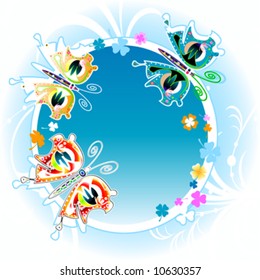 colorful butterflies
