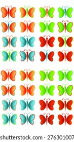 Colorful butterflies