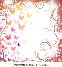 Colorful butterflies - vector