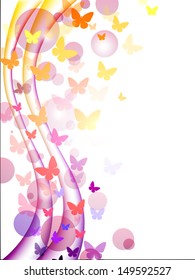 Colorful butterflies - vector