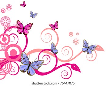 Colorful Butterflies Vector Stock Vector (Royalty Free) 53787622 ...